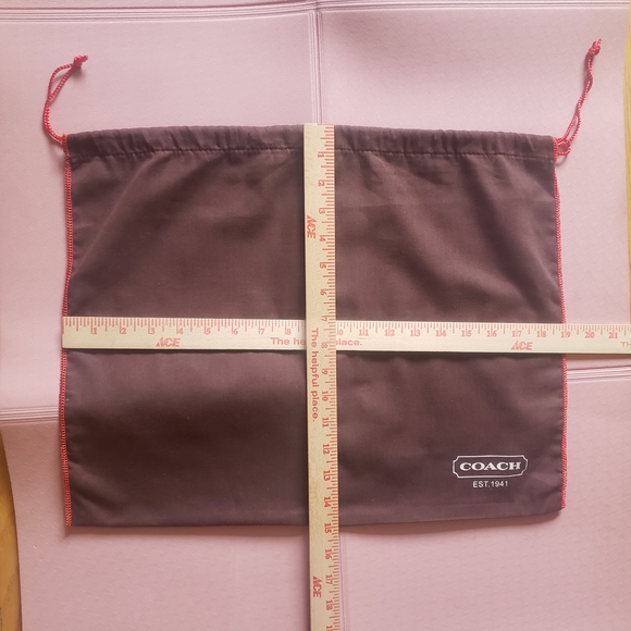 Coach Y2K Brown Red Drawstring Bag Vintage - Picture 5 of 5